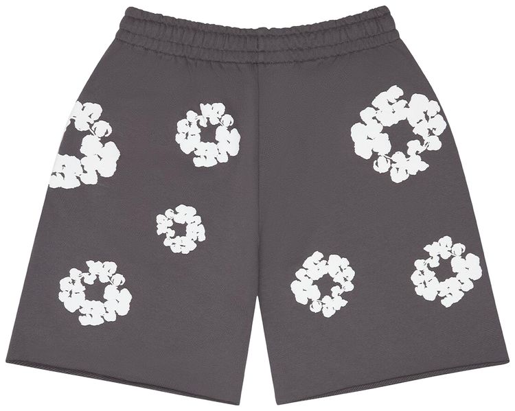 Denim Tears Cotton Wreath Sweatshorts Charcoal