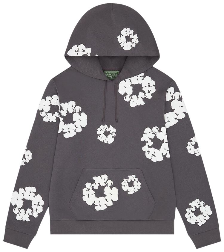 Denim Tears Cotton Wreath Hoodie Charcoal