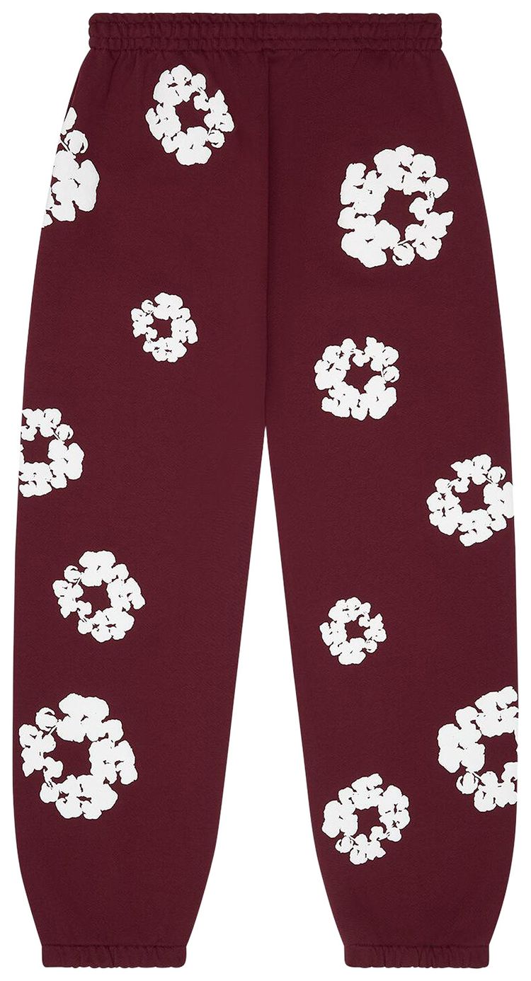 Denim Tears Cotton Wreath Sweatpants Burgundy