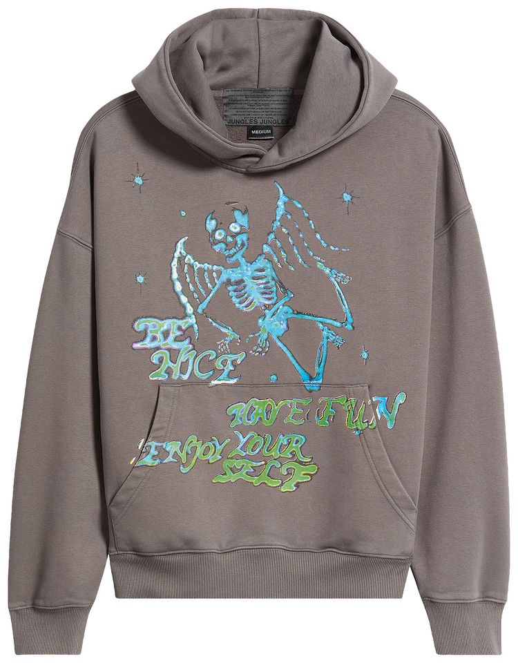 Jungles Enjoy Yourself Hoodie Grey