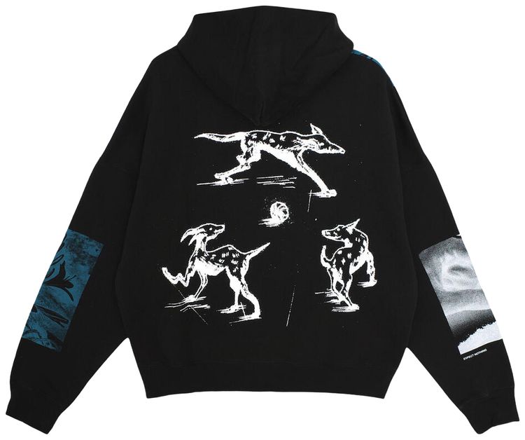 Jungles Winter 25 Test Print Hoodie Black