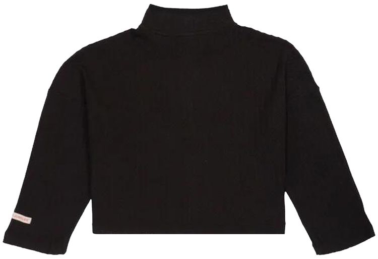 Jungles Zip Up Boxy Knit Black