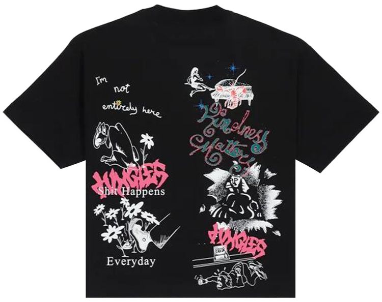 Jungles Winter Test Print Tee Black