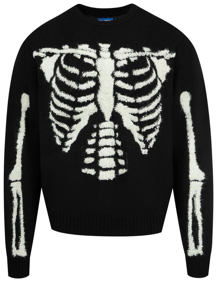 Market Skelly Sweater BlackWhite