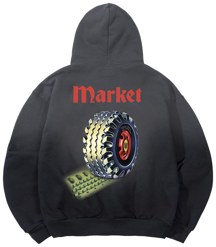 Market True Tread Hoodie Pirate Black
