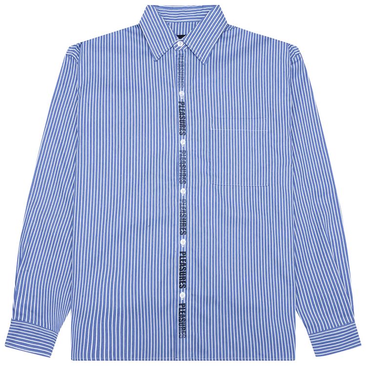 Pleasures Impact Button Up Blue