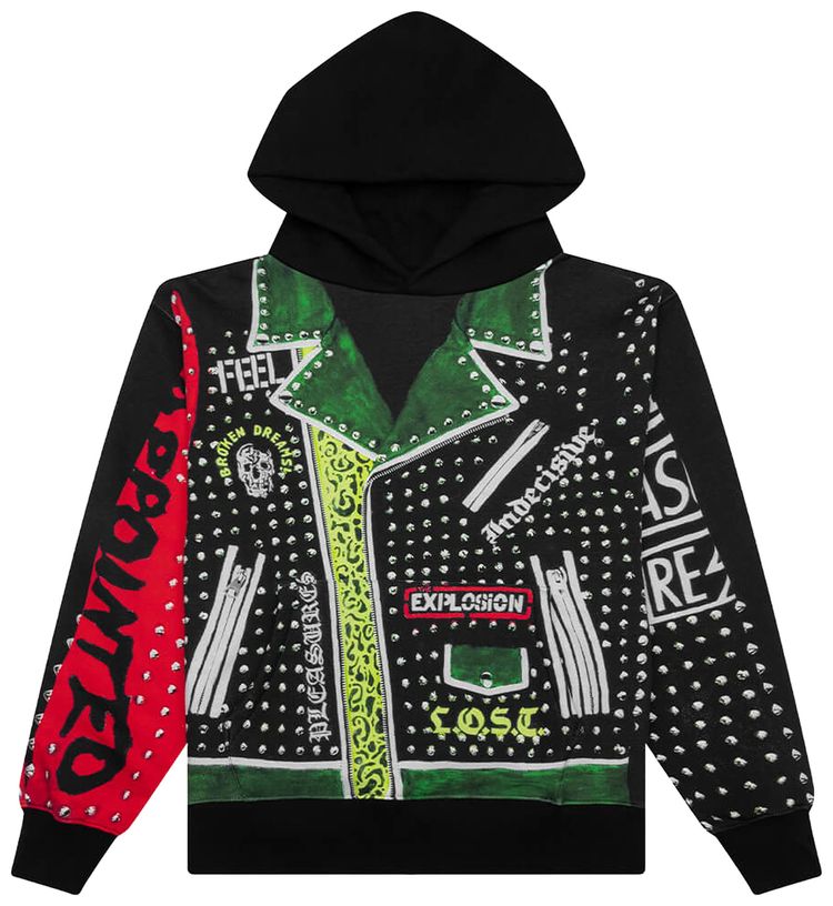 Pleasures Explosion Hoodie Black