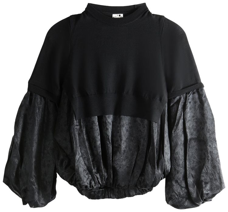 Comme des Garcons Noir Layered Hem Sweatshirt Black