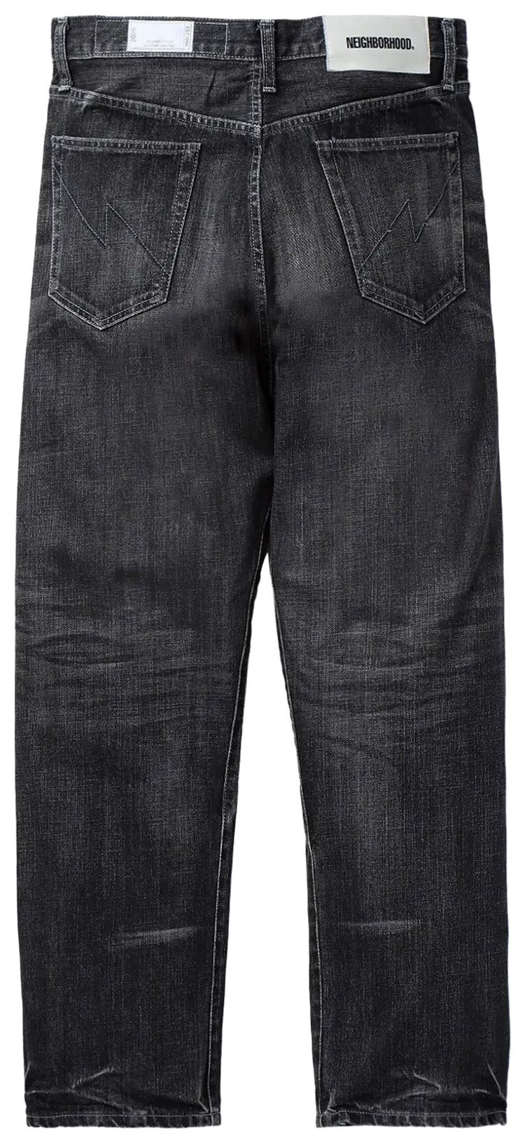 Neighborhood Washed Denim Basic Pants Black