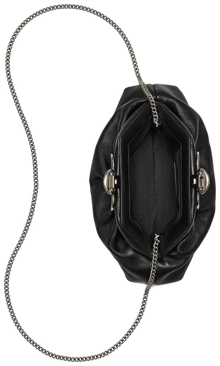 Marc Jacobs The Small Claw Clip Clutch Bag Black