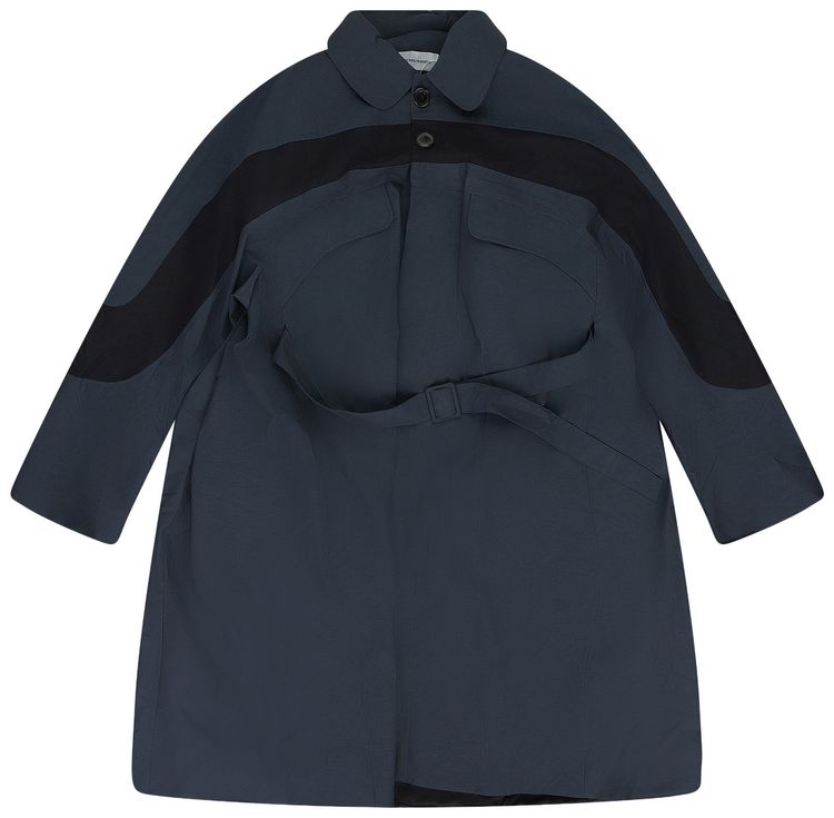 Kiko Kostadinov Louisville Long Belted Coat Grey