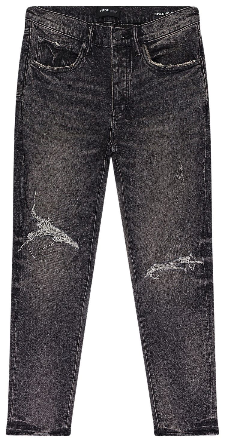 PURPLE BRAND Skinny Week Old Wash Black