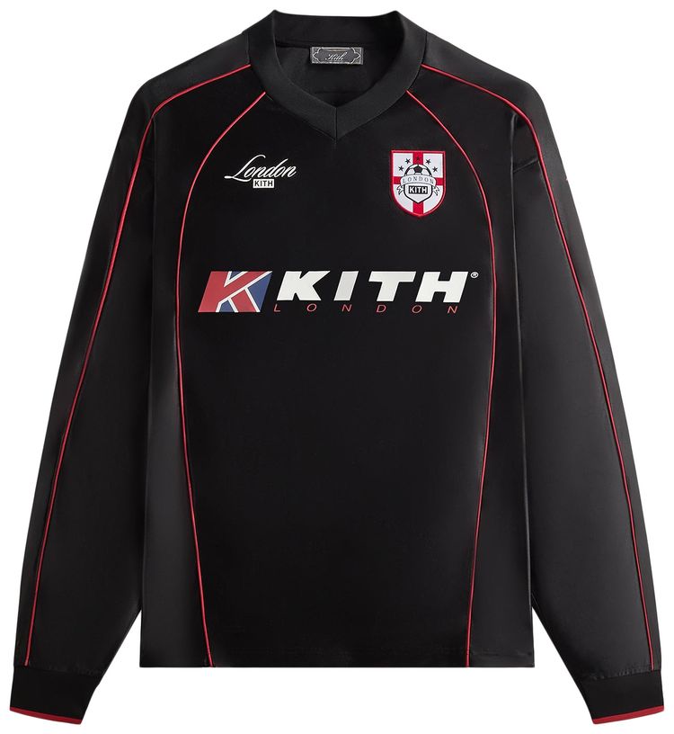 Kith London Long Sleeve Agu Soccer Jersey Black
