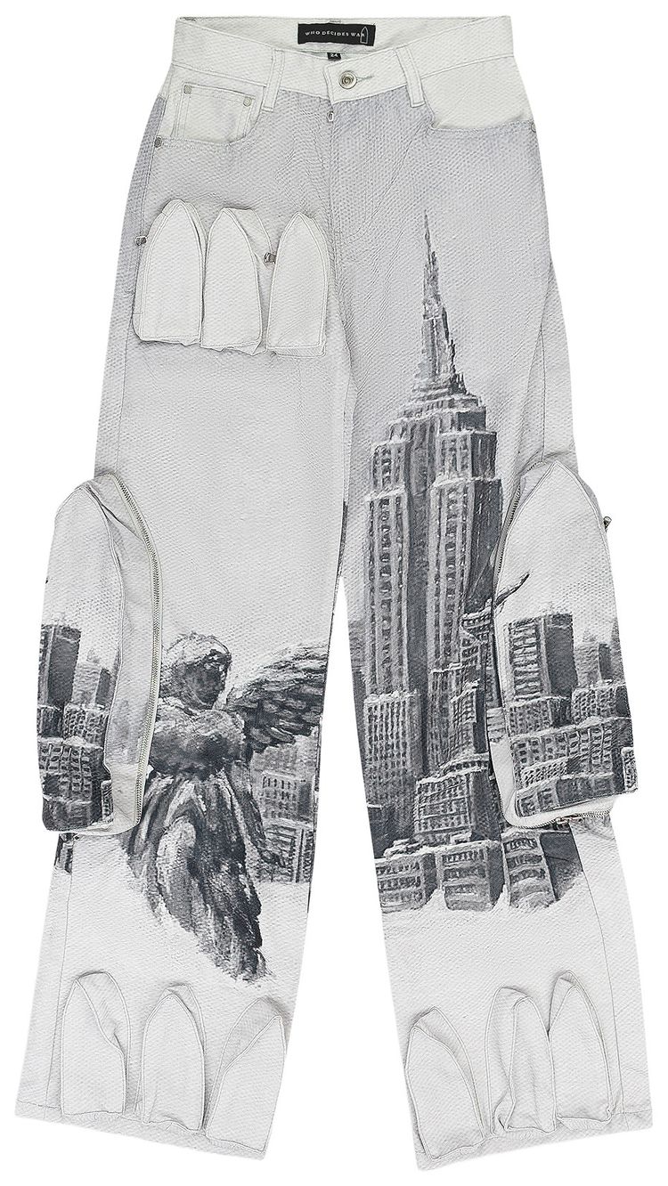 Who Decides War Angel Over The City Pocket Denim Cloud