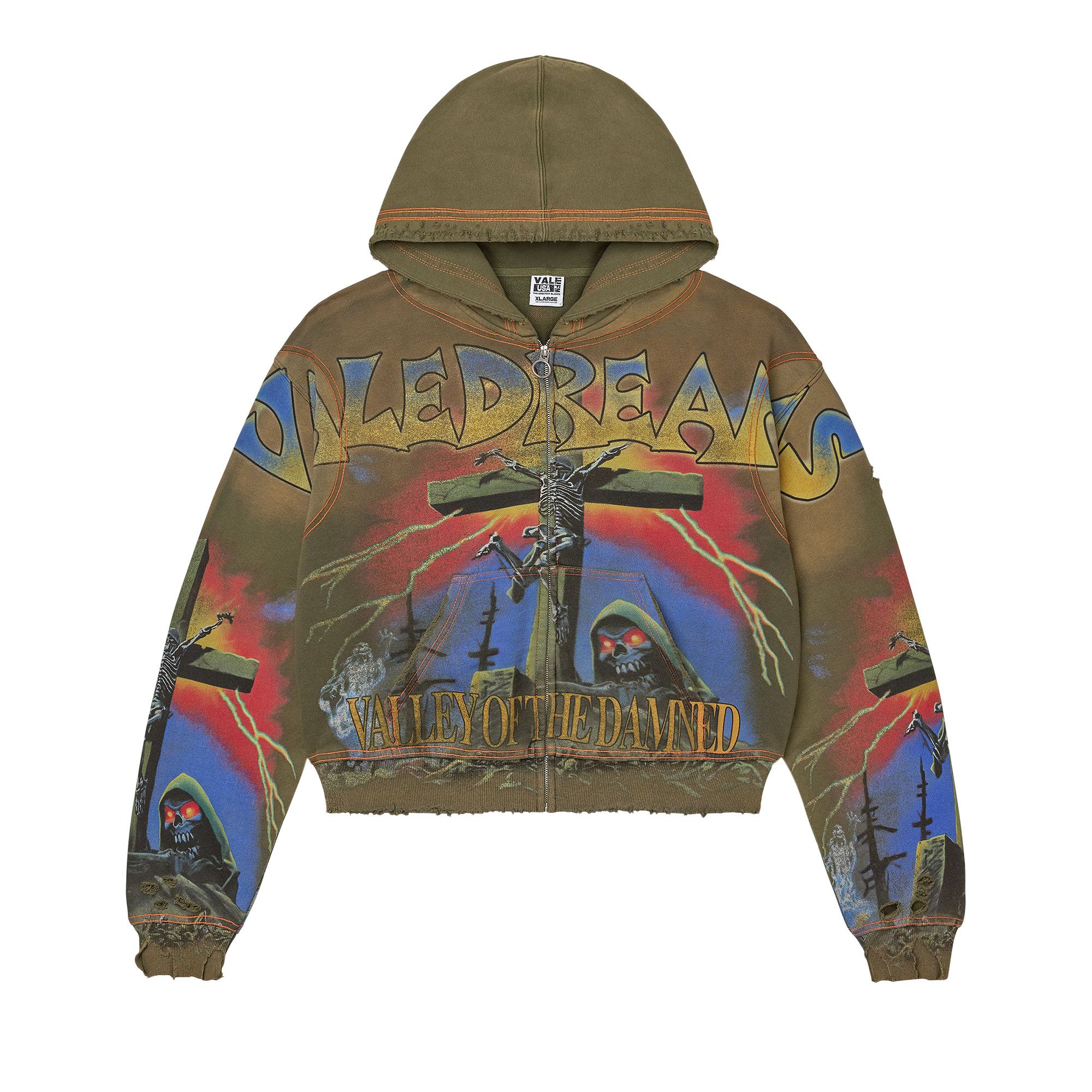 valeforever valley パーカー Vale Forever Gravedigger Zip Up Hoodie | Common Hype