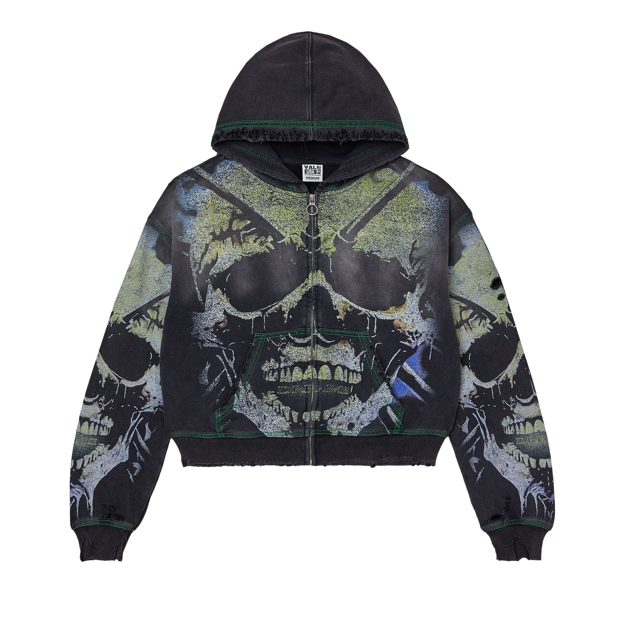 Buy Vale Forever Gravedigger Zip Up 'Black' - VALE 11 007 VFGZUB