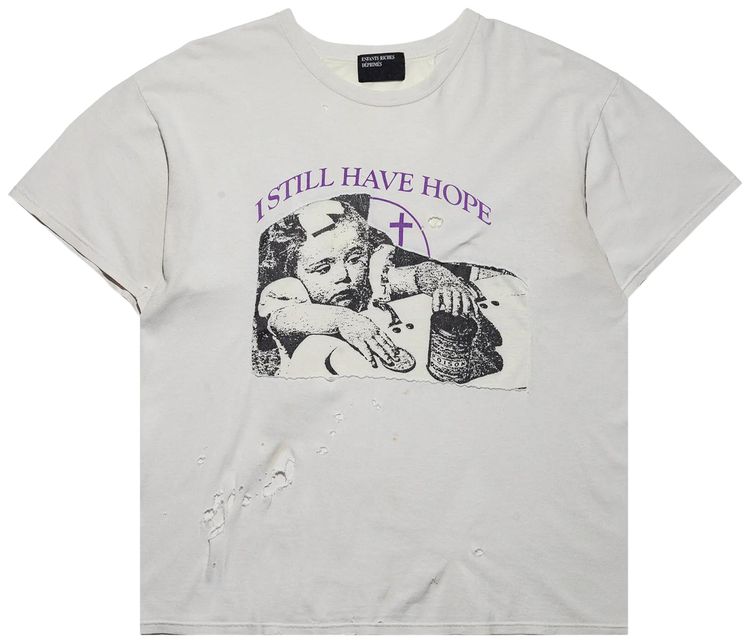 Enfants Riches Deprimes I Still Have Hope Assemblage T Shirt IvoryPurple