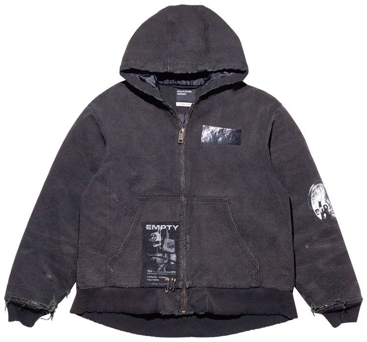 Enfants Riches Deprimes War Started Hooded Work Jacket Crust Black