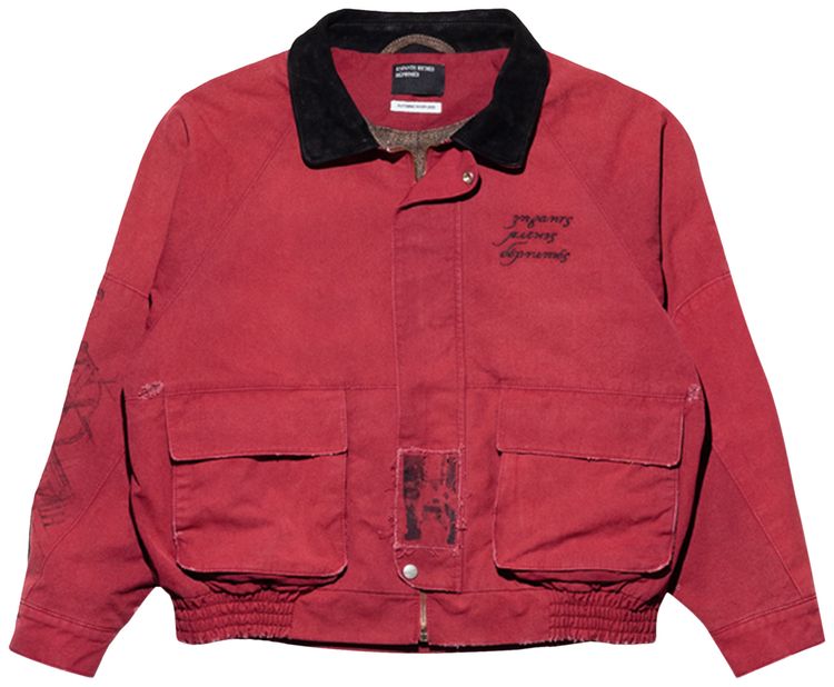 Enfants Riches Deprimes Constructivist Hunting Jacket Faded Red