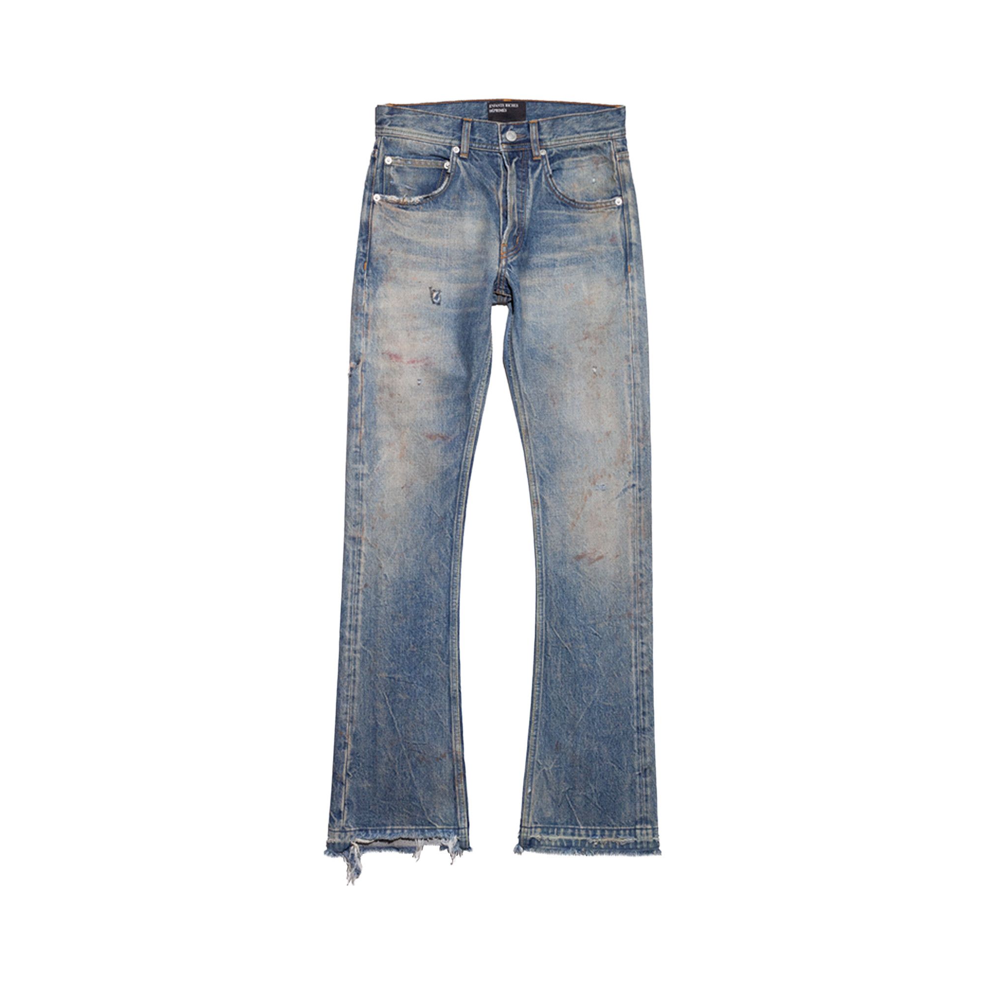 パンツ E.R.D Elvis Texas Flare Jeans Buy Enfants Riches Déprimés Elvis Texas Flare Jeans 'Antique Blue