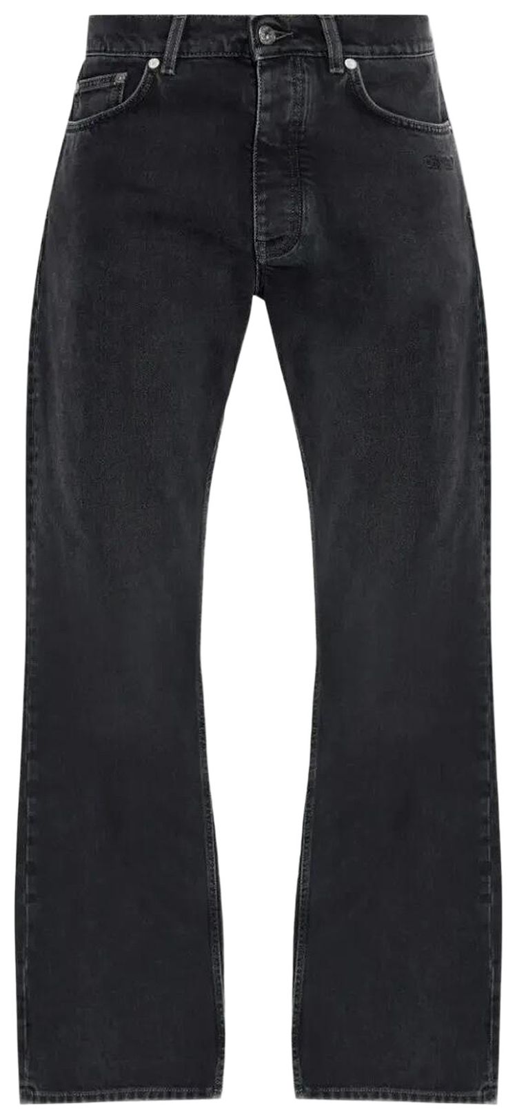 Off White Script Logo 90s Skate Jeans Vintage Black