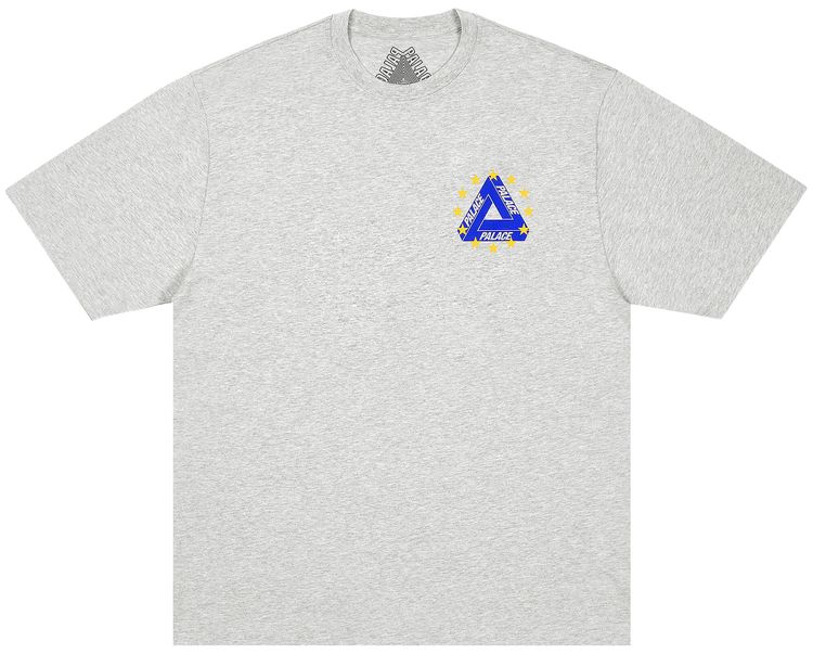 Palace Eu Tri T Shirt Grey Marl