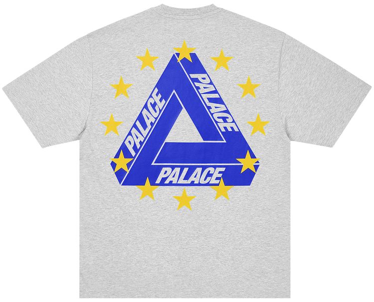 Palace Eu Tri T Shirt Grey Marl