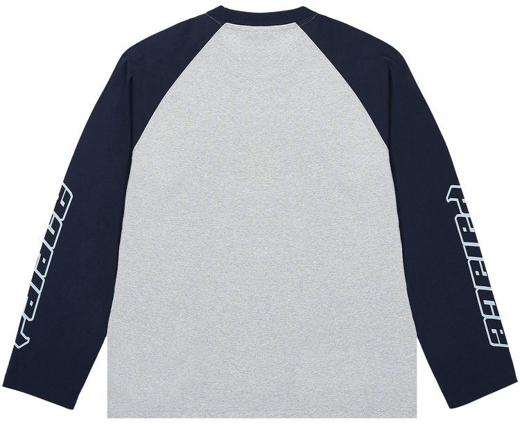 Palace Kawaii Raglan Long Sleeve Grey Marl