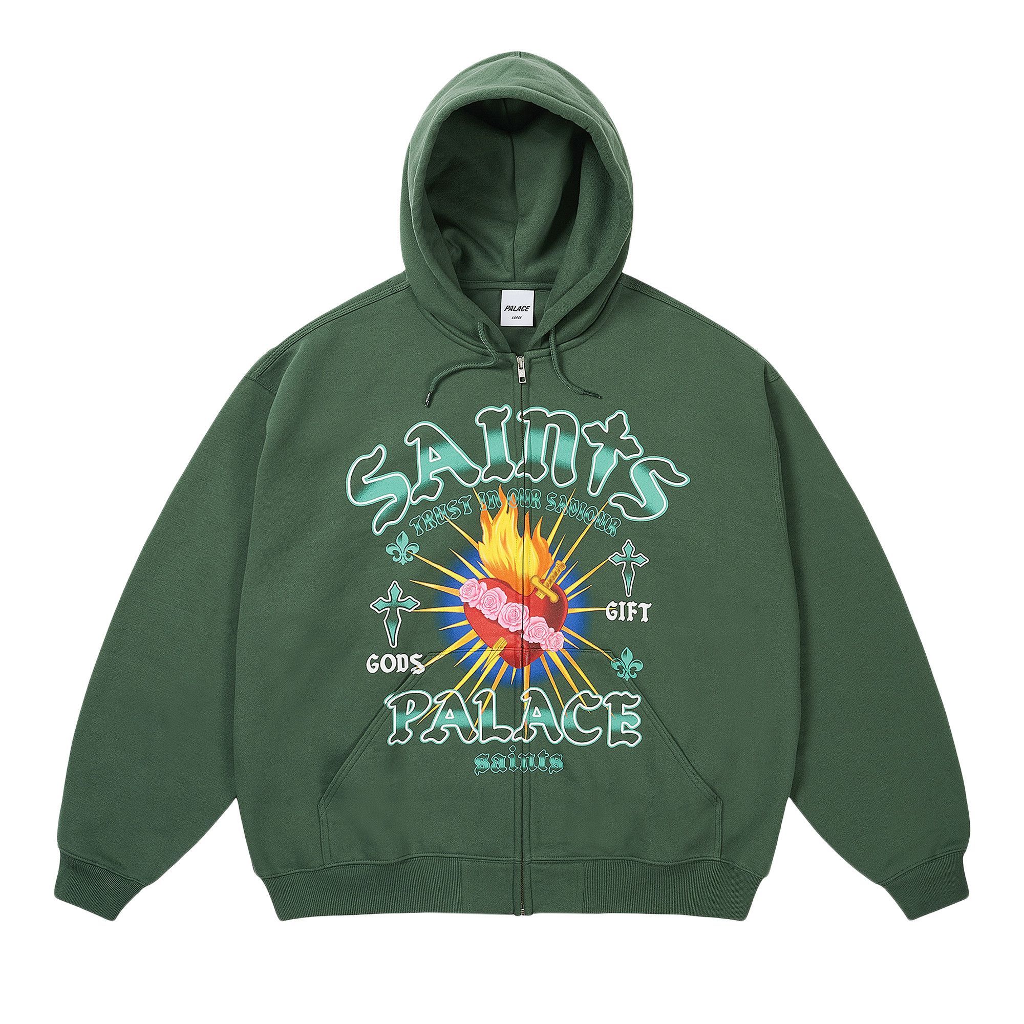 Buy Palace Gods Gift Zip Hood 'Racey Green' - P29CS122 | GOAT