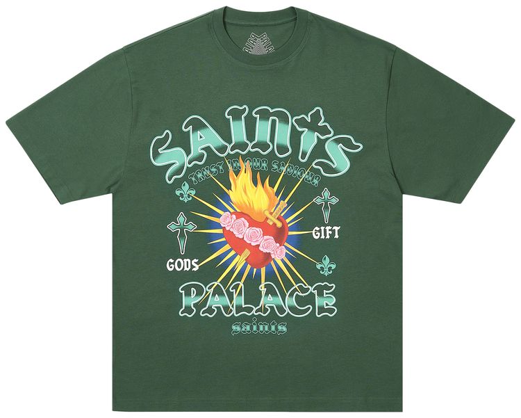 Palace Gods Gift T Shirt Racey Green