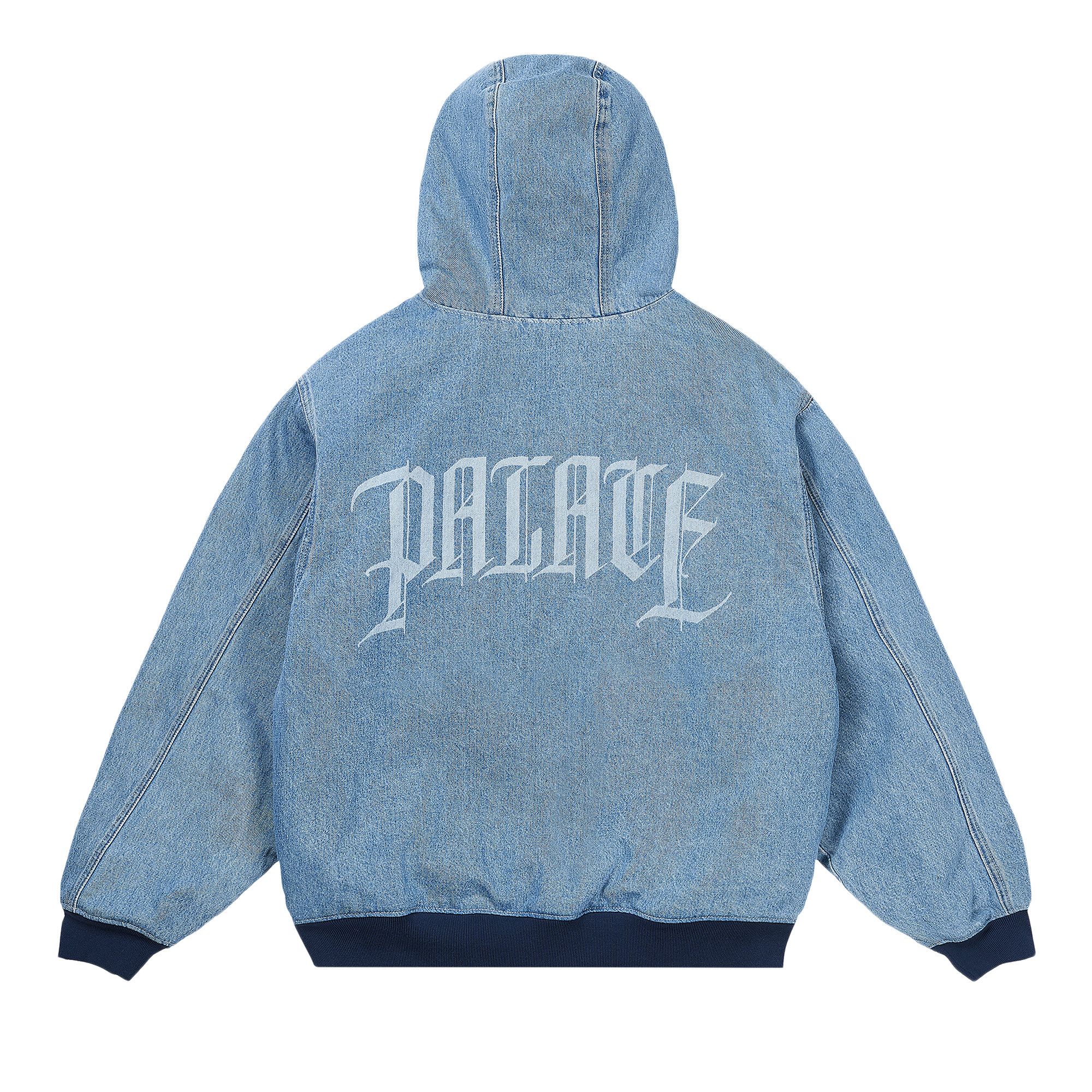 Buy Palace Hooded Sherp Jacket 'Distressed Light Stone Wash