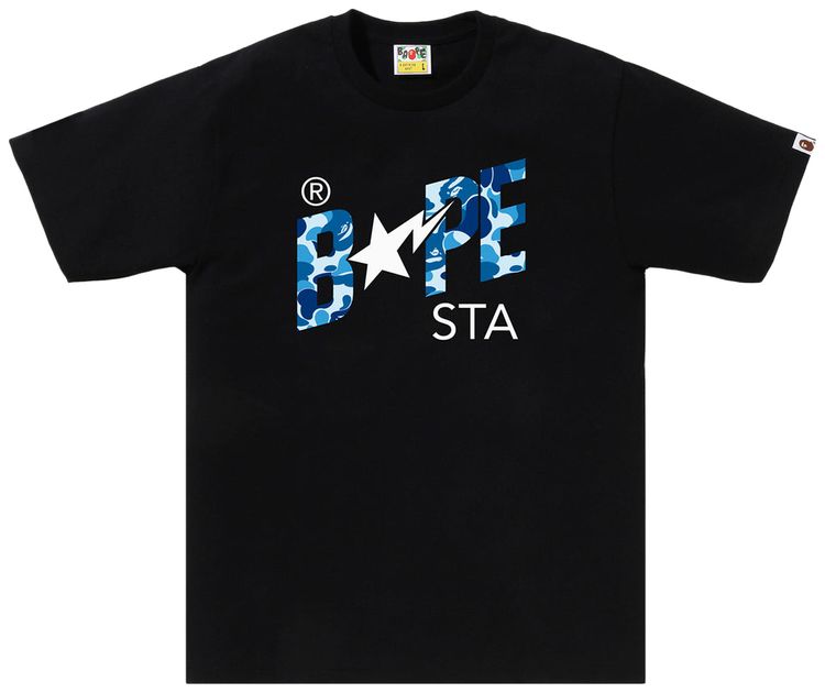 BAPE ABC Camo Sta Logo Tee BlackBlue