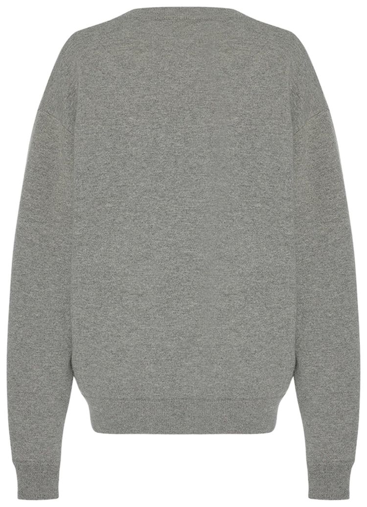 The Row Leora Top Grey Melange