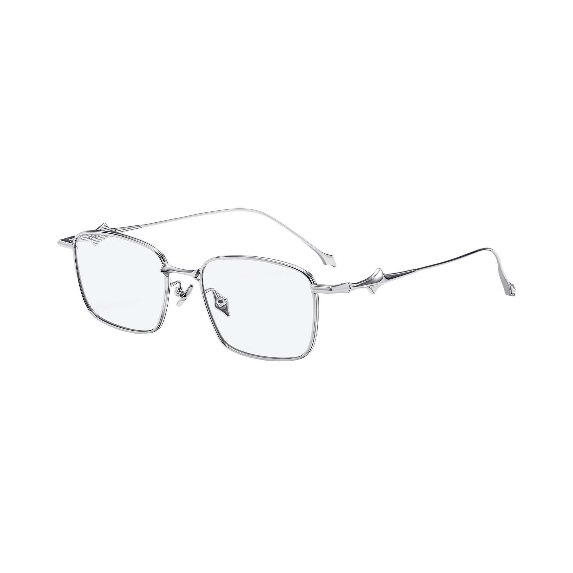 Buy Gentle Monster Vanta 02 Square Frame Glasses 'Silver' - VANTA