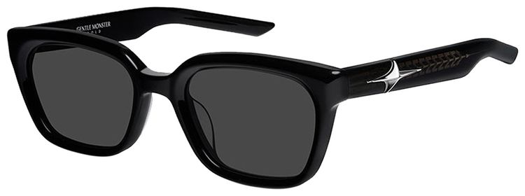Gentle Monster Hesse 01 Square Frame Star Detail Sunglasses Black