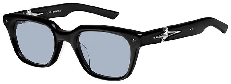 Gentle Monster Fata 01 Star Embellished Square Frame Glasses Black