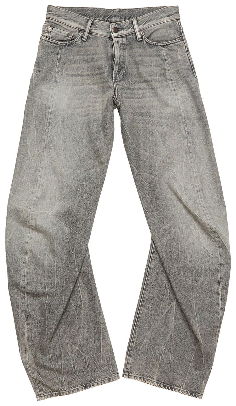 Acne Studios 2006F Gothik Loose Fit Jeans Washed Black