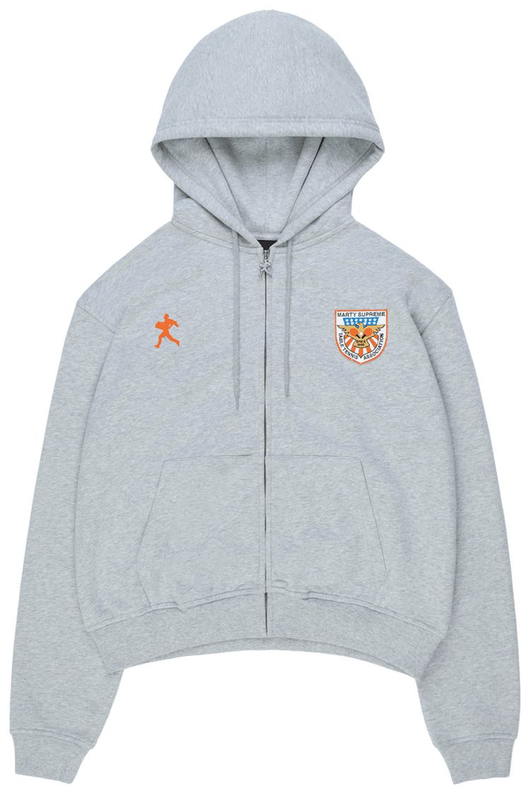 Nahmias x Marty Supreme Zip Up Hoodie Grey
