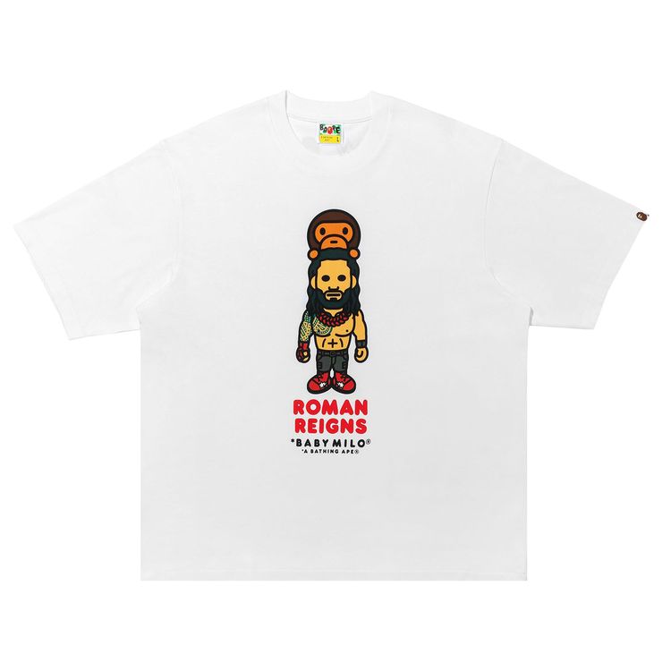 BAPE x WWE Roman Reigns Baby Milo Relaxed Fit Tee White