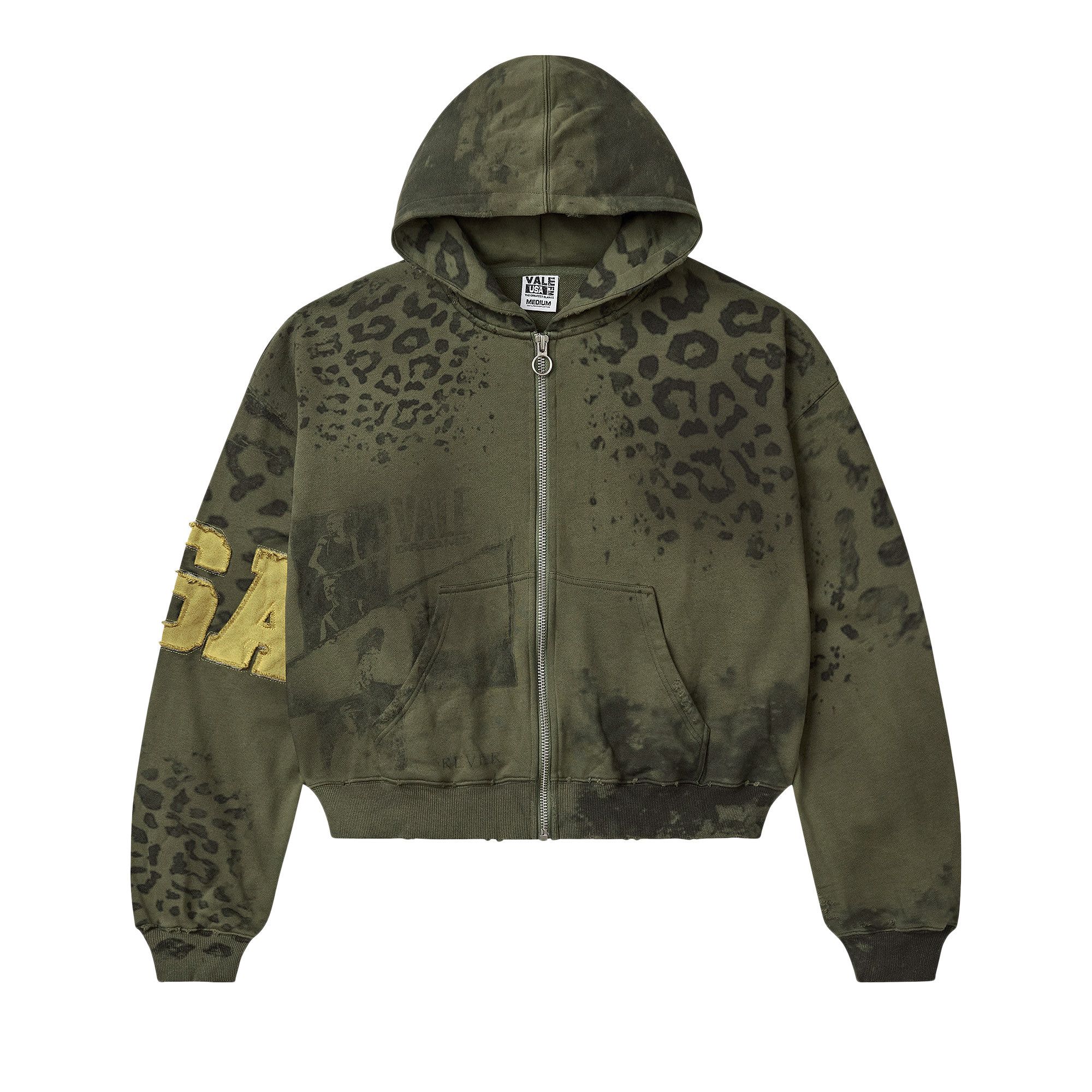 Buy Vale Forever Safari Zip Up 'Olive' - VALE 08 007 SZU GN | GOAT
