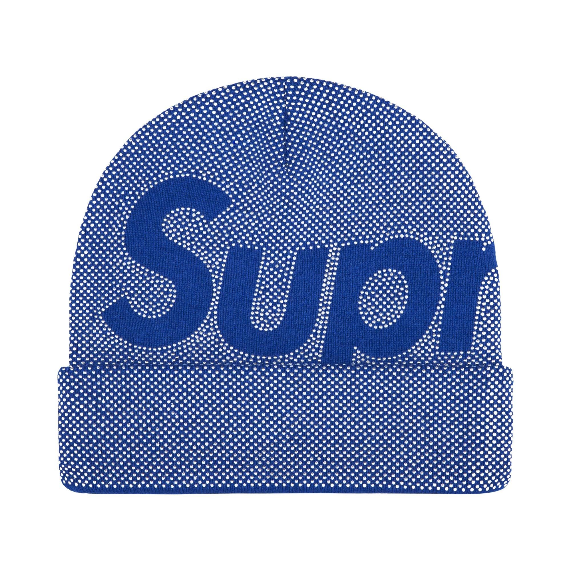 Buy Supreme Studded Knockout Big Logo Beanie 'Royal' - FW25BN22