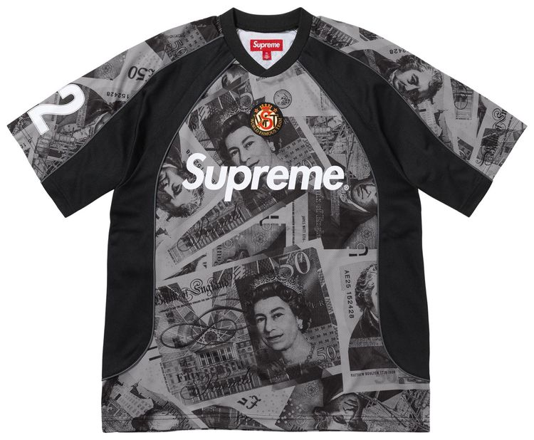 Supreme Pounds Soccer Jersey Black