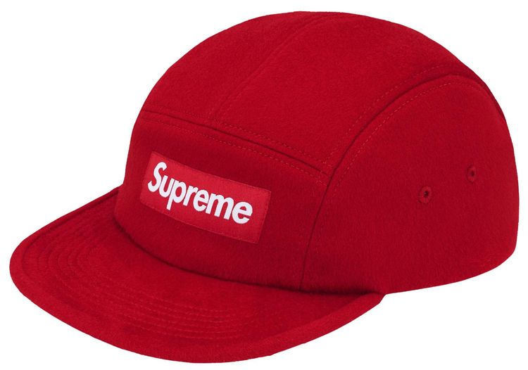 Supreme Wool Camp Cap Red