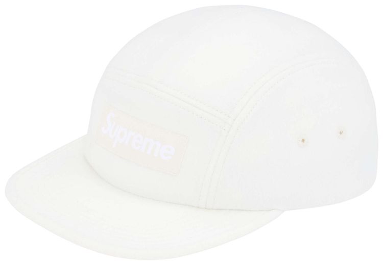 Supreme Wool Camp Cap White