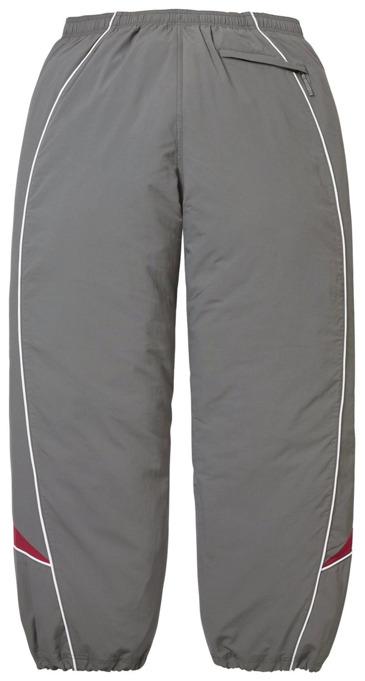 Supreme Contrast Piping Track Pant Grey