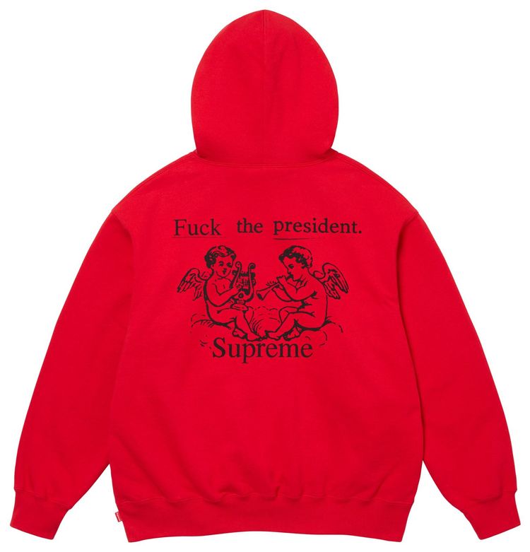 Supreme President Hooded Sweatshirt Red