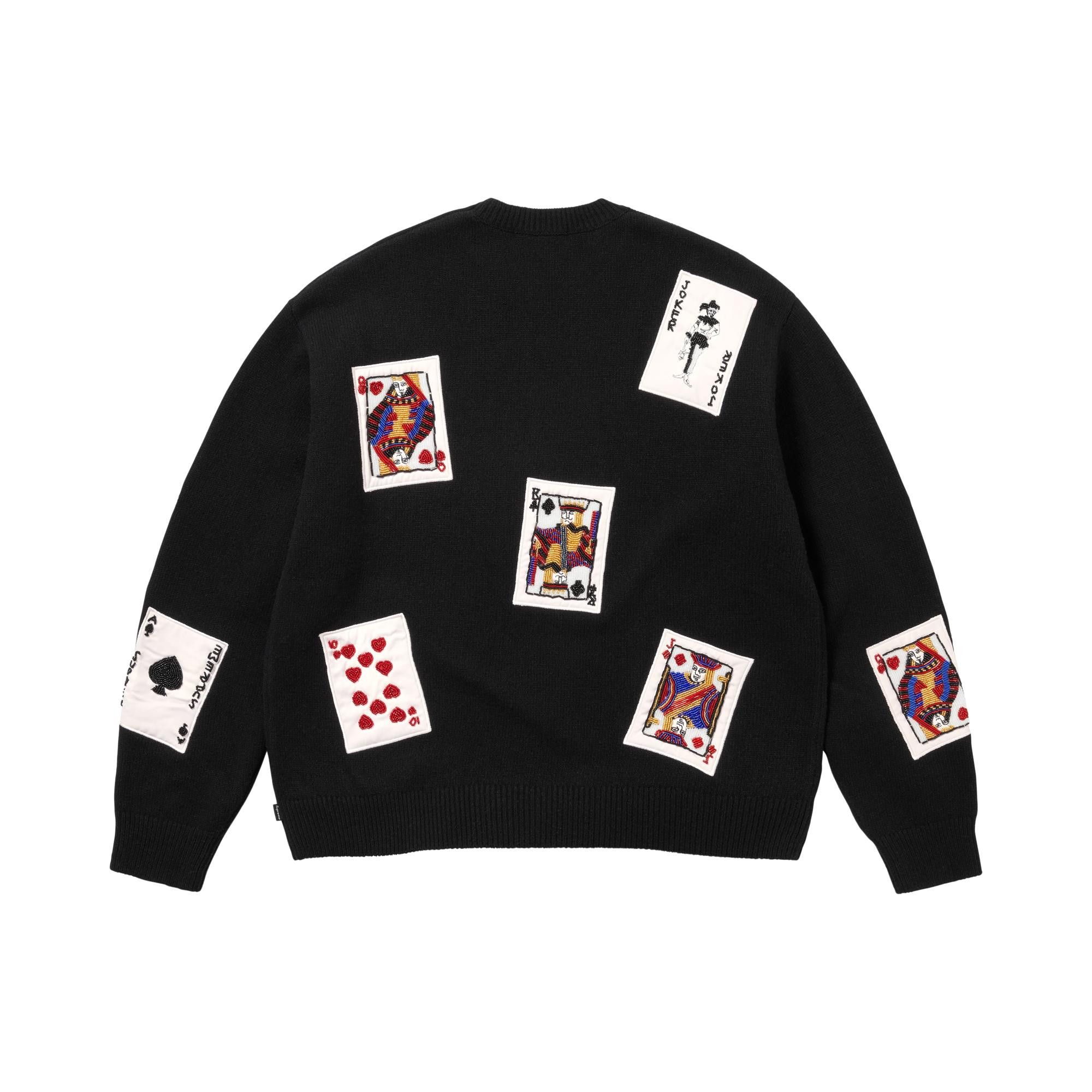 トップス Supreme Beaded Cards Sweater Black L Buy Supreme Beaded Cards Sweater 'Black' - FW25SK56 BLACK | GOAT