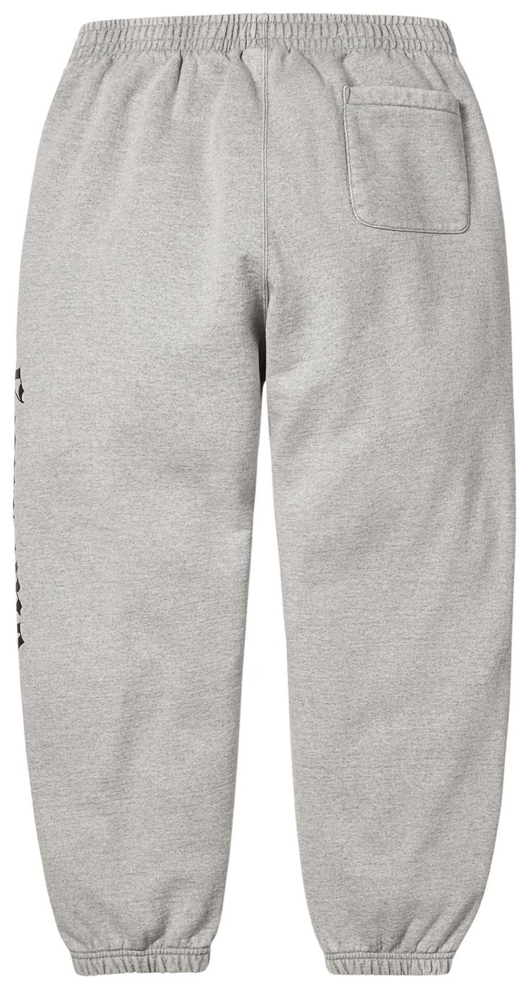 Supreme Washed Old English Sweatpant Heather Grey