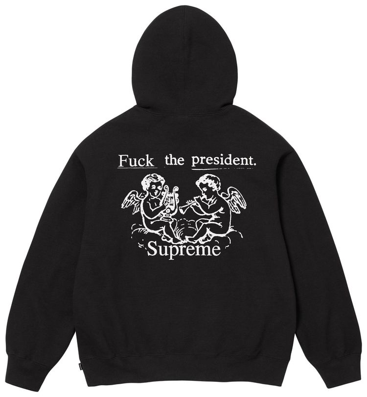 Supreme President Hooded Sweatshirt Black