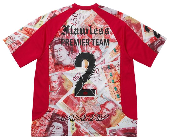 Buy Supreme Pounds Soccer Jersey 'Red' - FW25KN83 RED | GOAT
